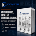 Anchor Bolts, Dowels & Chemical Anchors Method Statement – Editable Word Template