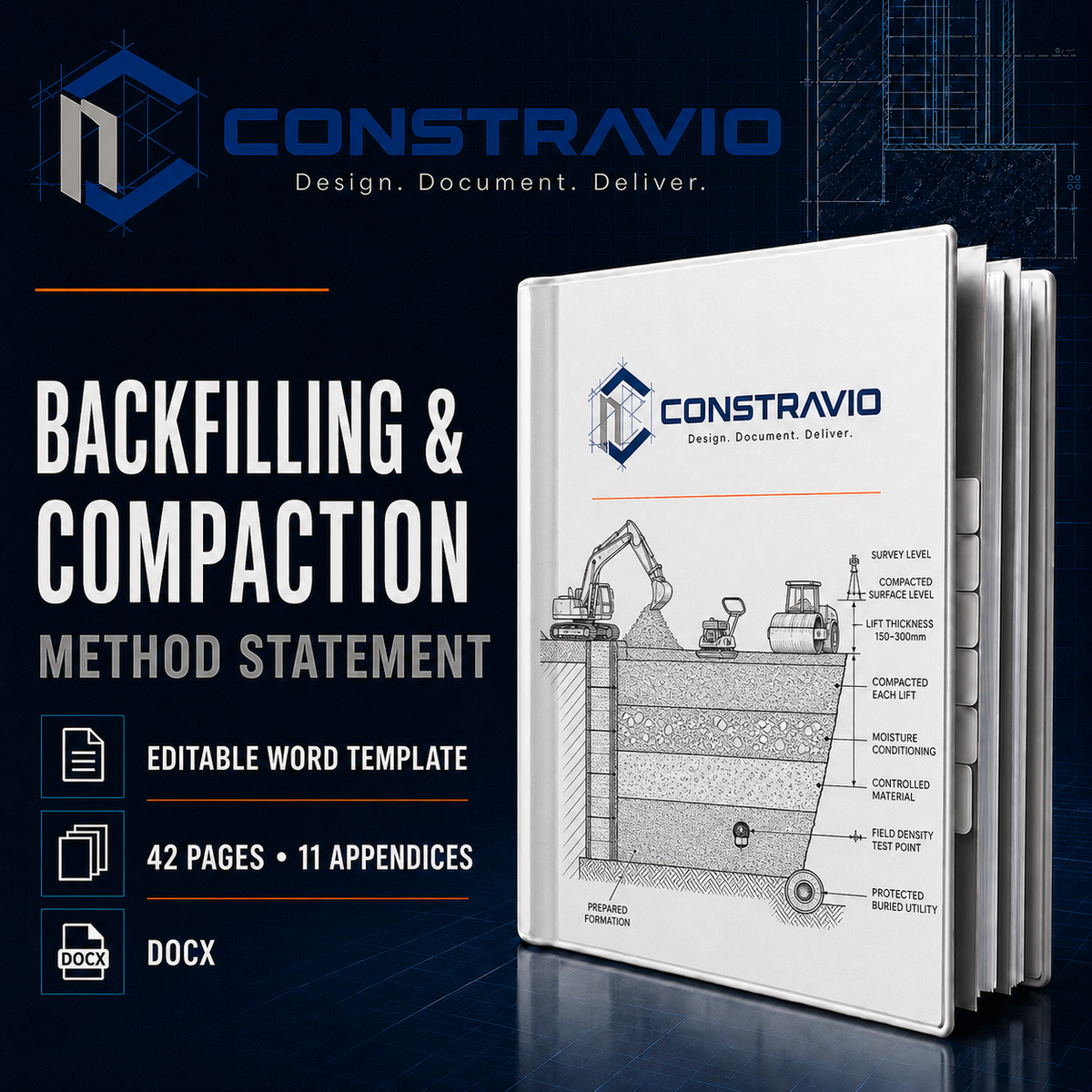 Backfilling & Compaction Method Statement – Editable Word Template
