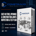 Cast-In Items, Openings & Construction Joints Inspection & Test Plan – Editable Word Template
