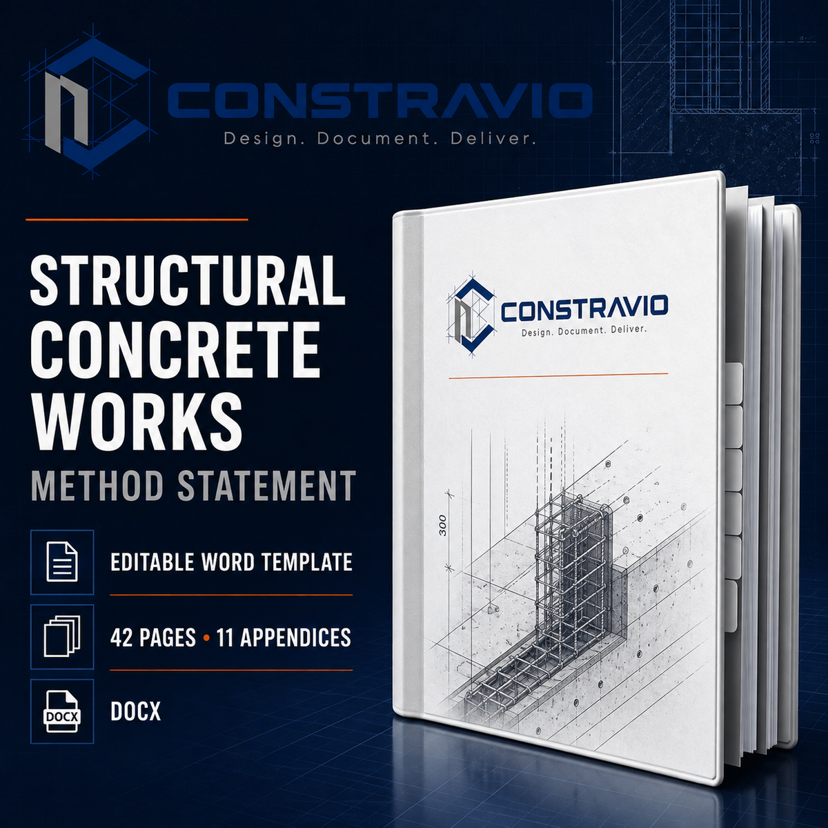 Structural Concrete Works Method Statement – Editable Word Template
