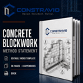 Concrete Blockwork Method Statement – Editable Word Template