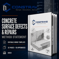 Concrete Surface Defects & Repairs Method Statement – Editable Word Template