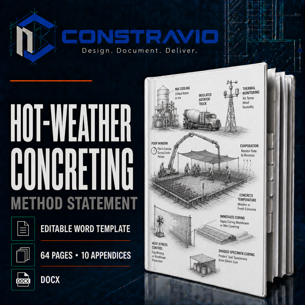 Hot-Weather Concreting Method Statement – Editable Word Template