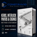 Kerbs, Interlock Pavers & Edgings Method Statement – Editable Word Template