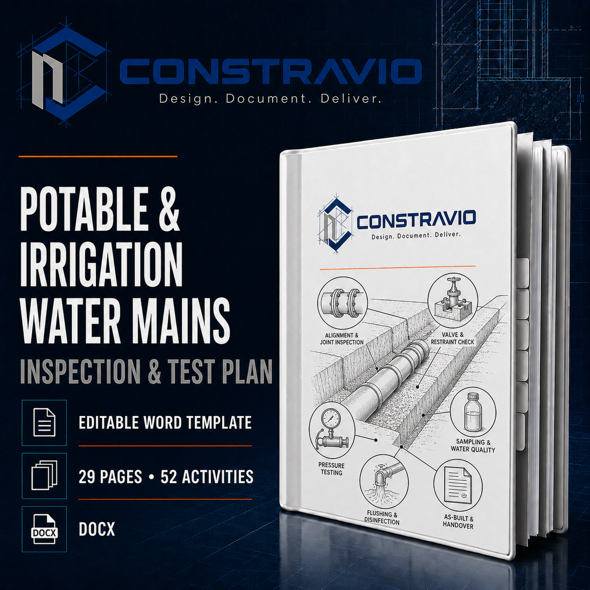 Potable and Irrigation Water Mains Inspection & Test Plan