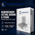Reinforcement Cutting, Bending & Fixing Inspection & Test Plan – Editable Word Template