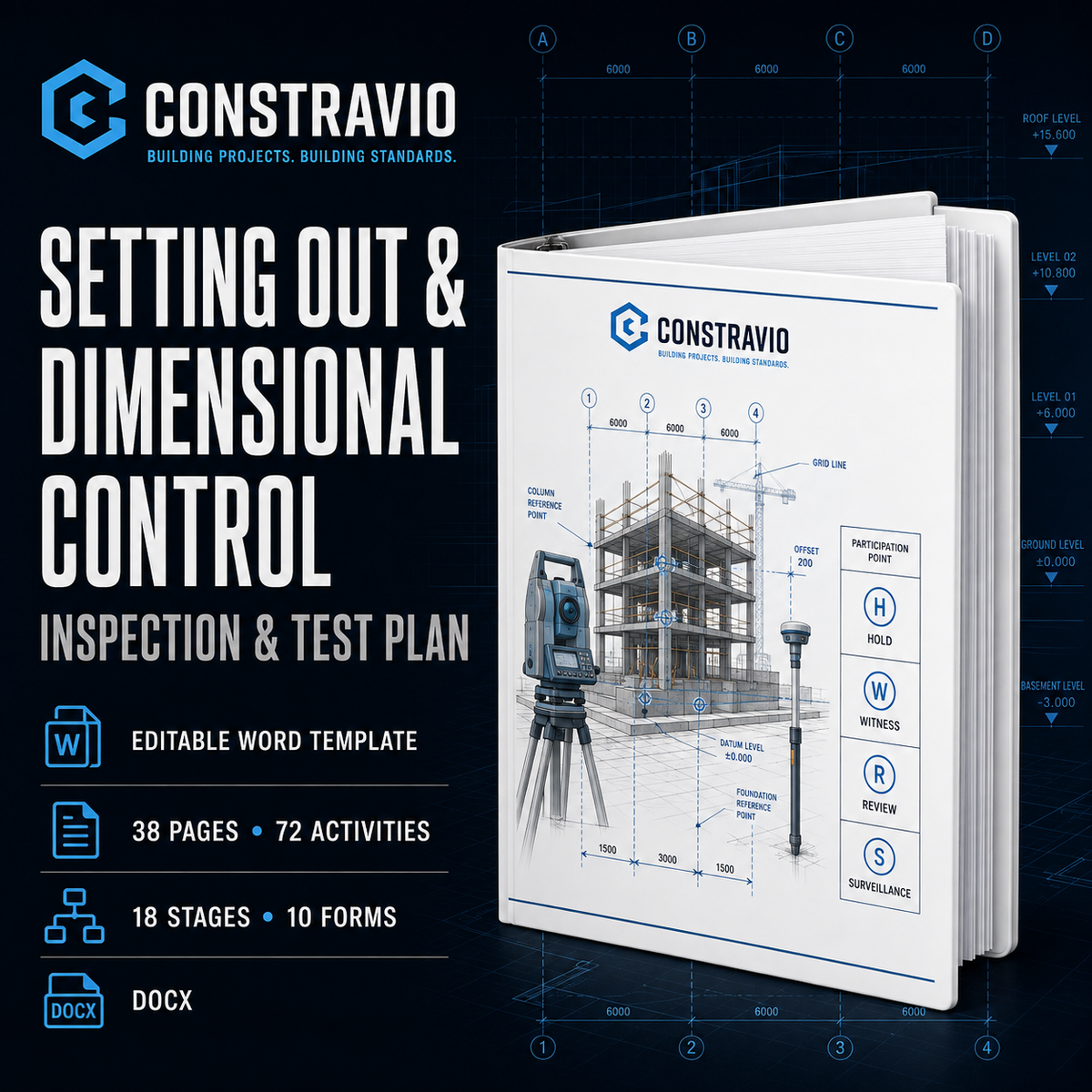 Setting Out & Dimensional Control Inspection & Test Plan – Editable Word Template