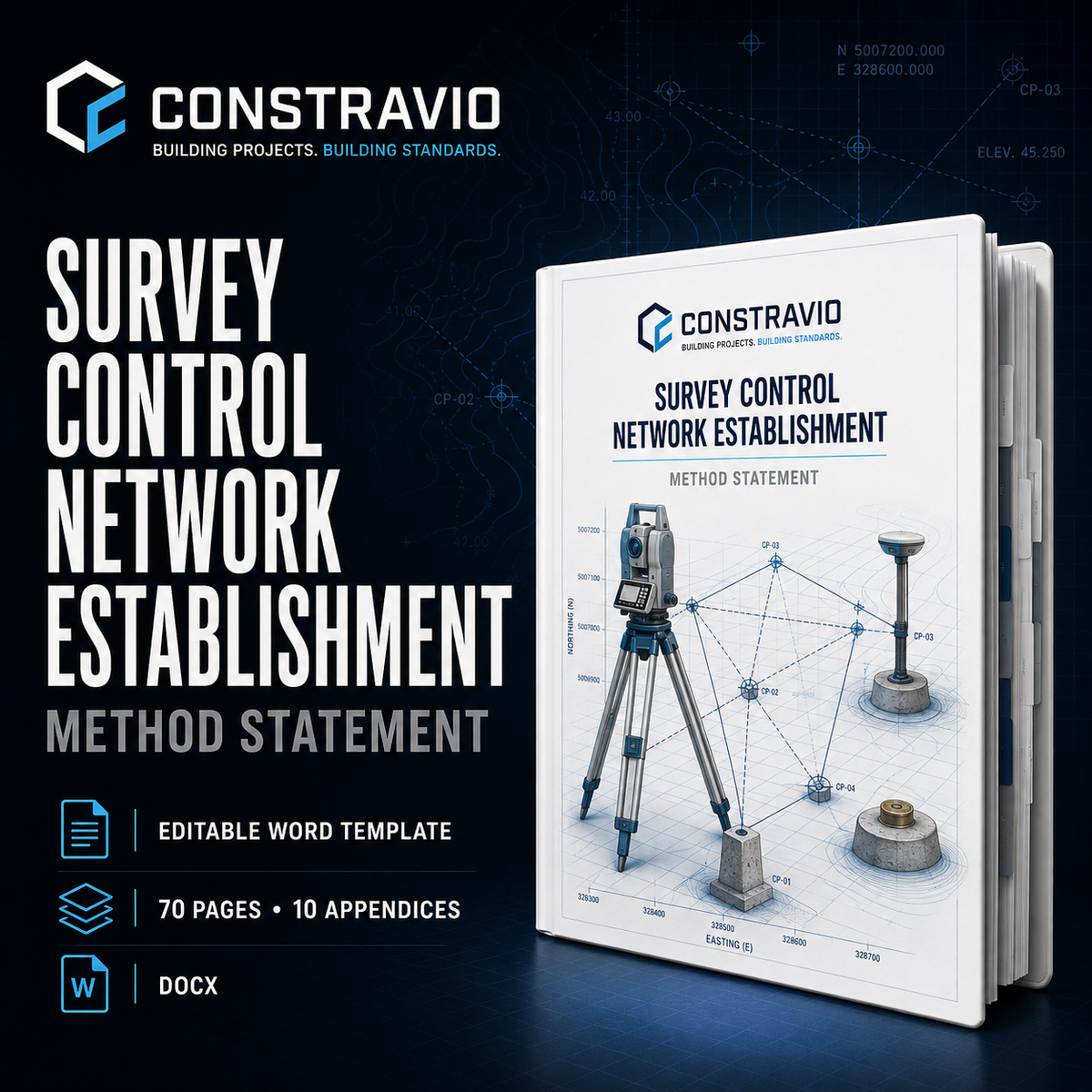Survey Control Network Establishment Method Statement – Editable Word Template