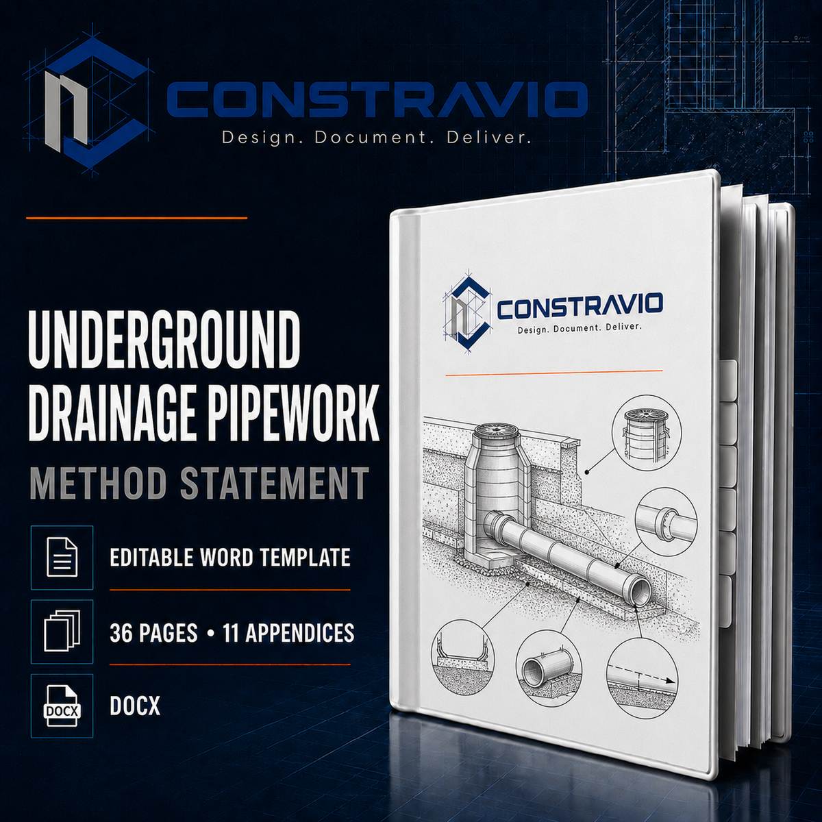 Underground Drainage Pipework Method Statement