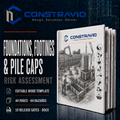 Foundations, Footings & Pile Caps Risk Assessment – Editable Word Template